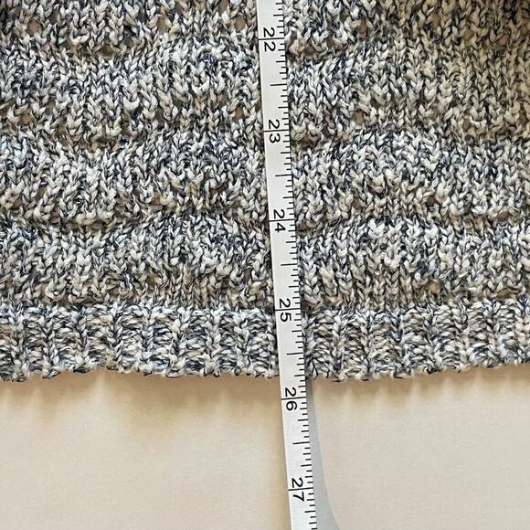 Coldwater Creek Gray Loose Knit Cotton Blend Open Front Cardigan Sweater, 1X - Picture 9 of 9